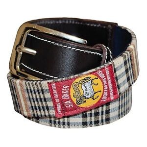 5\A Baker Equine Couture Women's Baker Classic Plaid Belt Small